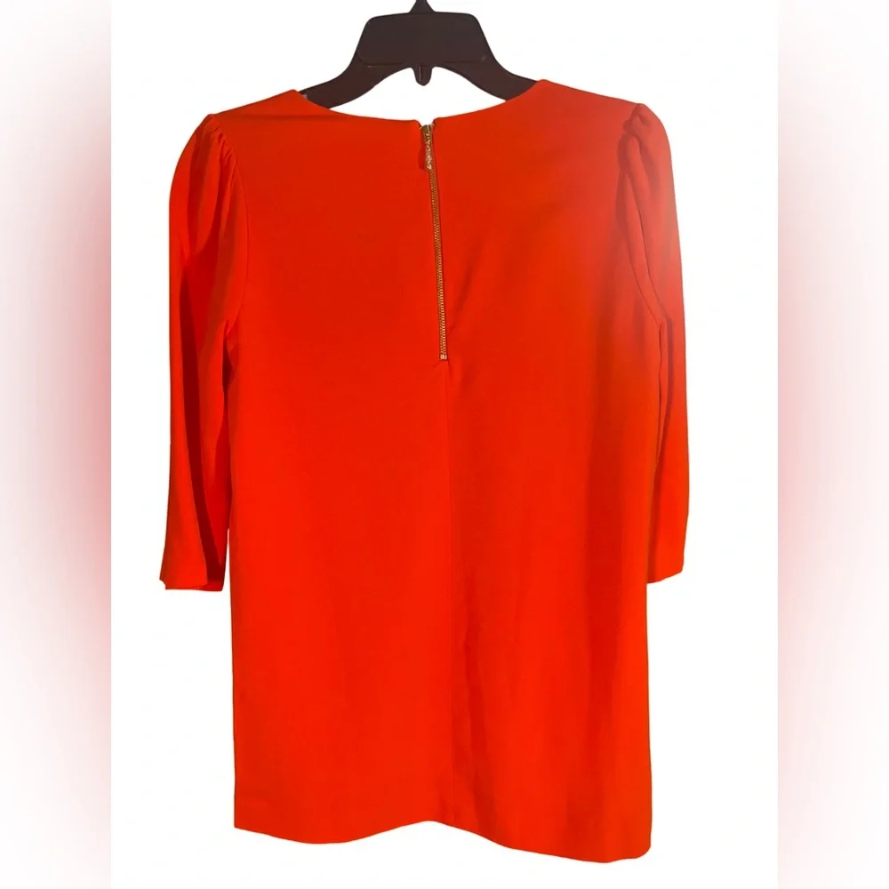 Kate Spade NWT Orange Gemstone Neckline Vanessa Top in carnelian SIZE 4 - Picture 8 of 12